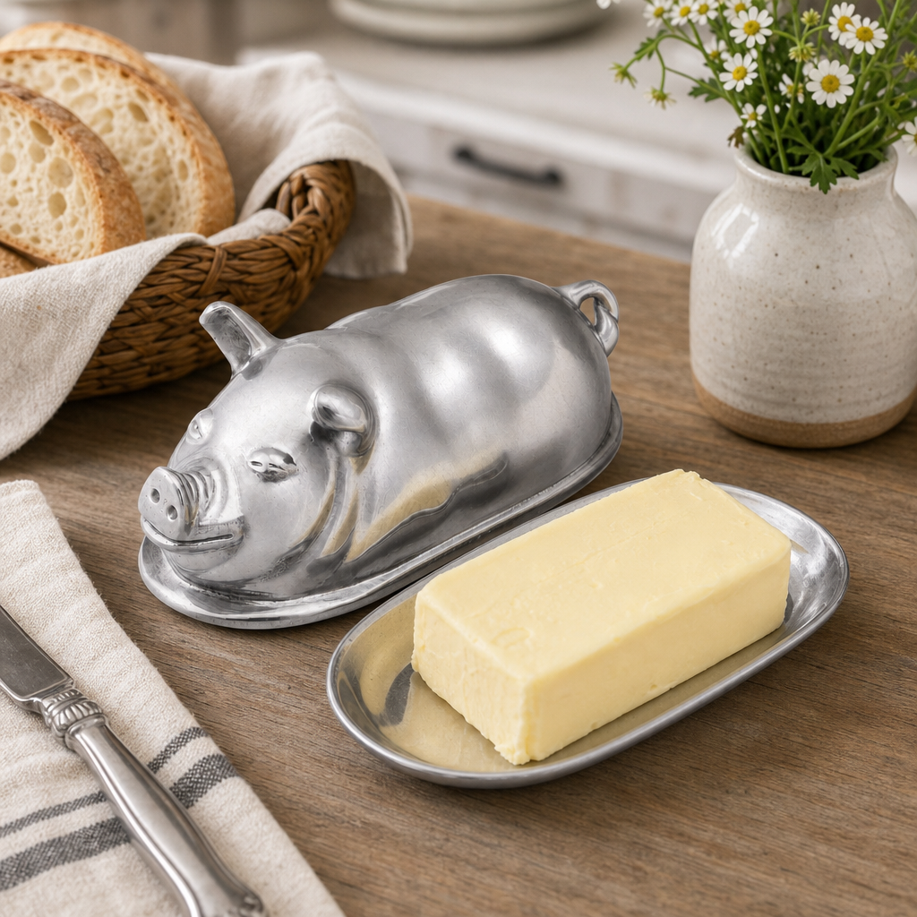 Pig Butter Dish