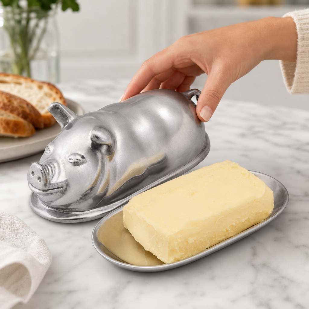 Pig Butter Dish