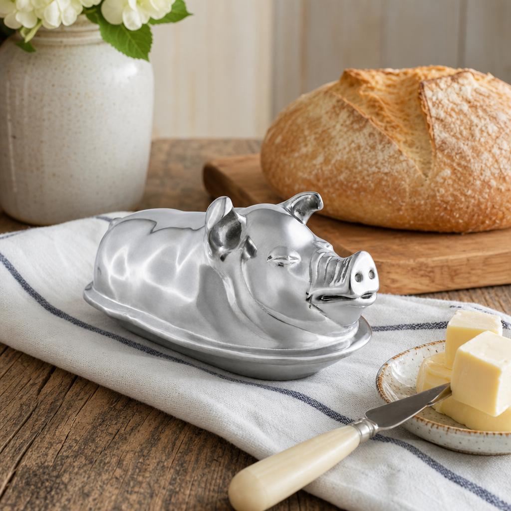 Pig Butter Dish
