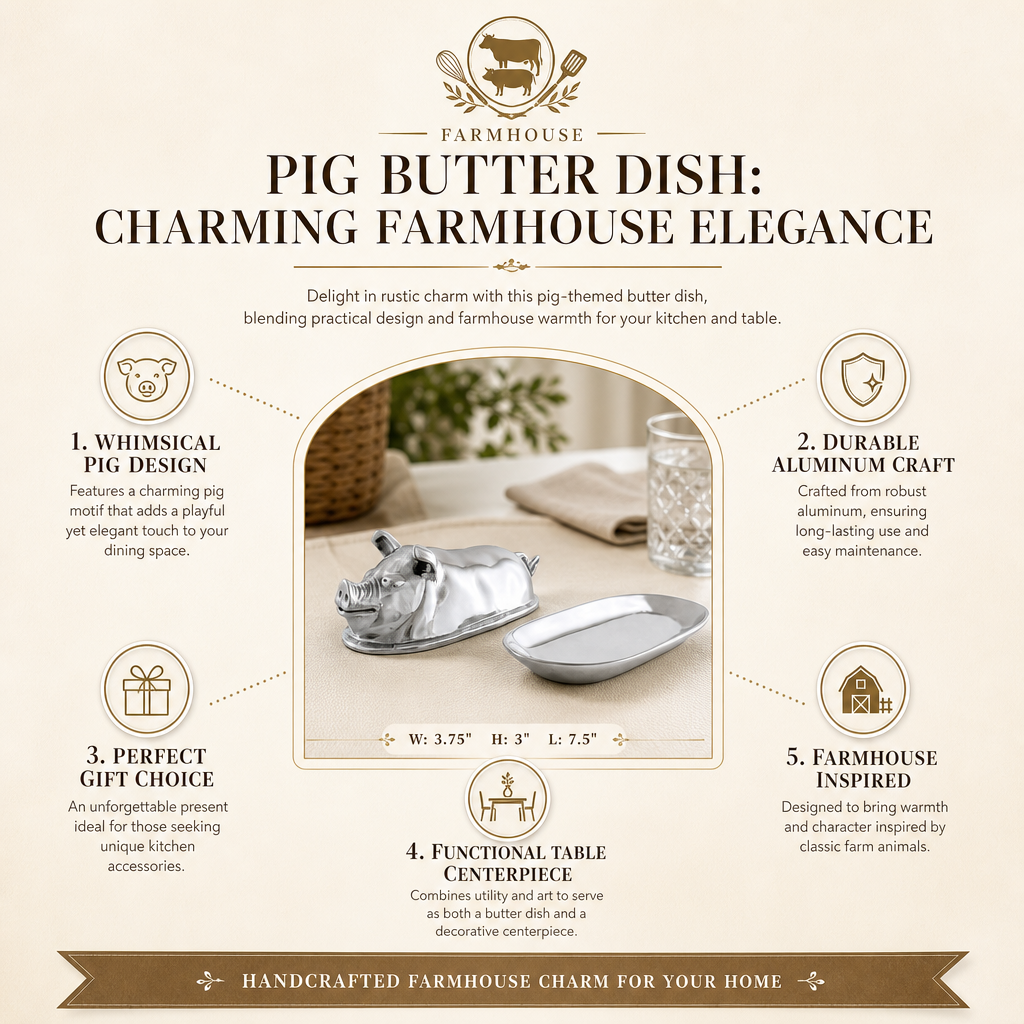 Pig Butter Dish