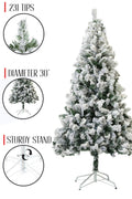 Perfect Holiday Snow Flocked Christmas Tree 4’-7’ available