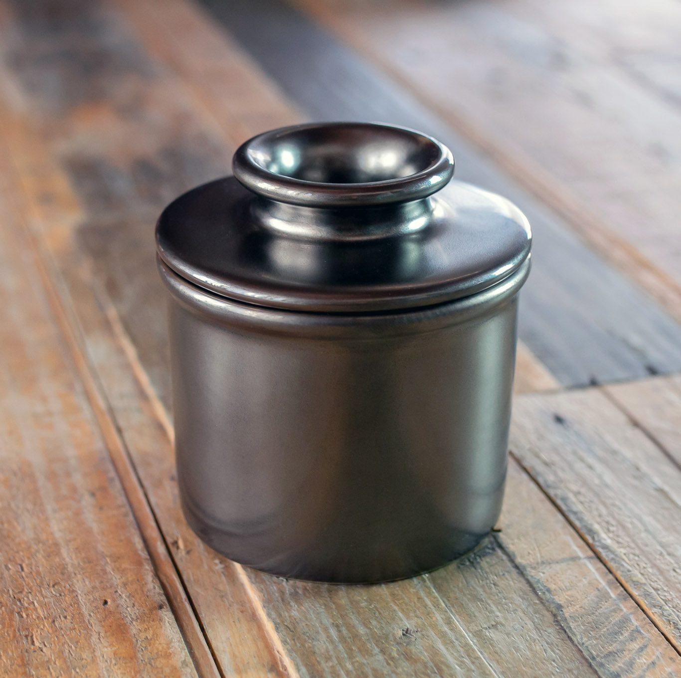 Dragon Steel Metallic Butter Bell Crock