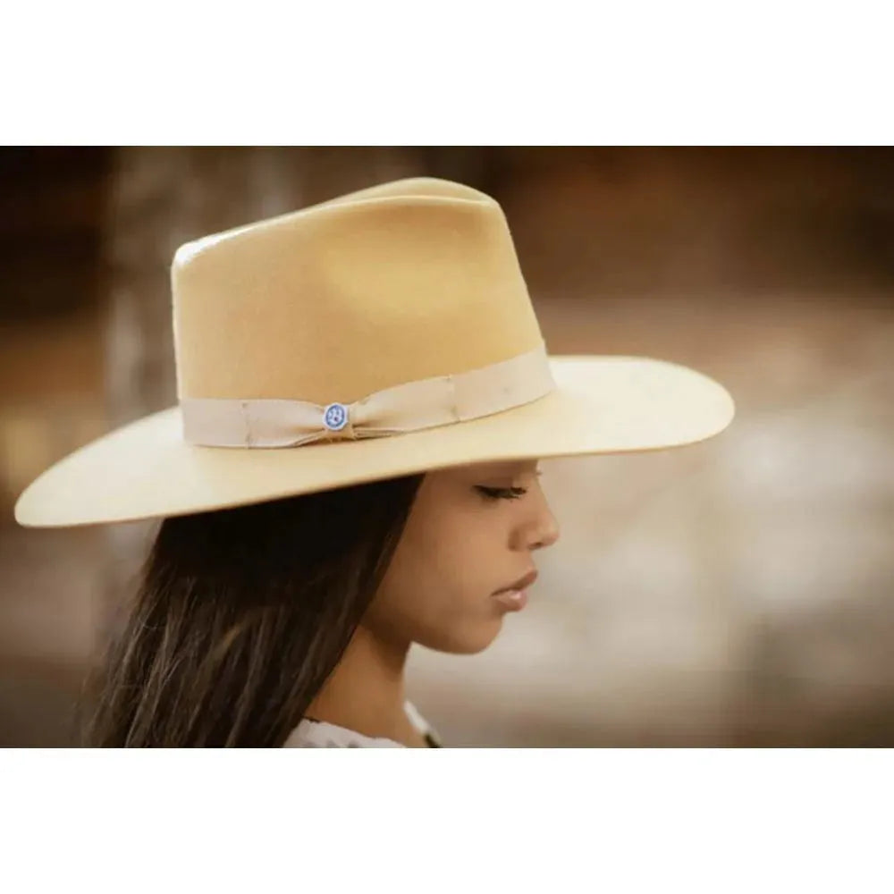 - Wide Brim Premium Wool Felt Fedora Hat By Chick-Cali