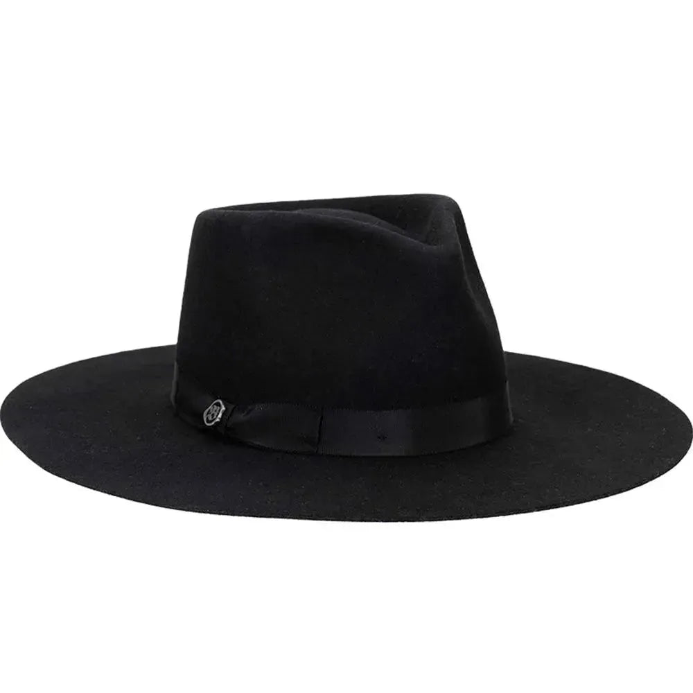 - Wide Brim Premium Wool Felt Fedora Hat By Chick-Cali