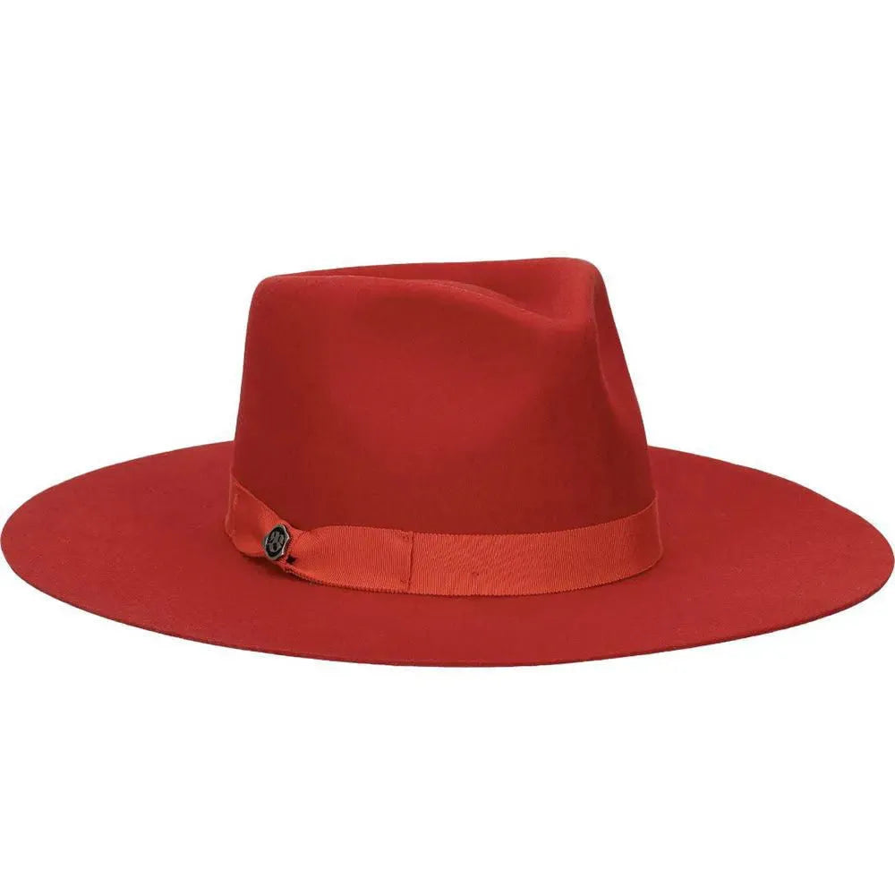 - Wide Brim Premium Wool Felt Fedora Hat By Chick-Cali