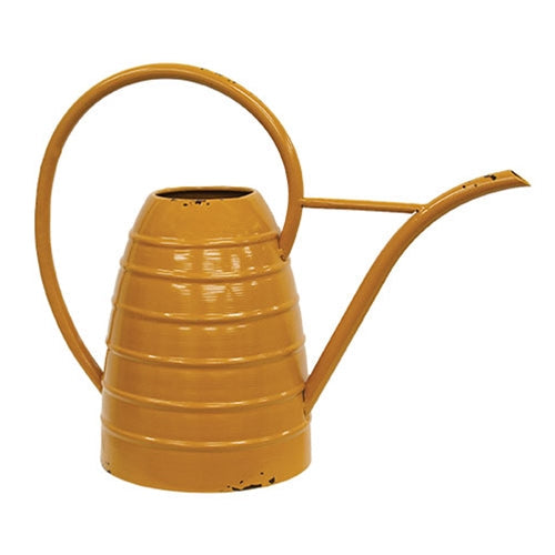 Distressed Metal Beehive Watering Can for Rustic Decor