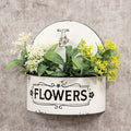 Rustic Distressed White Spigot Wall Planter
