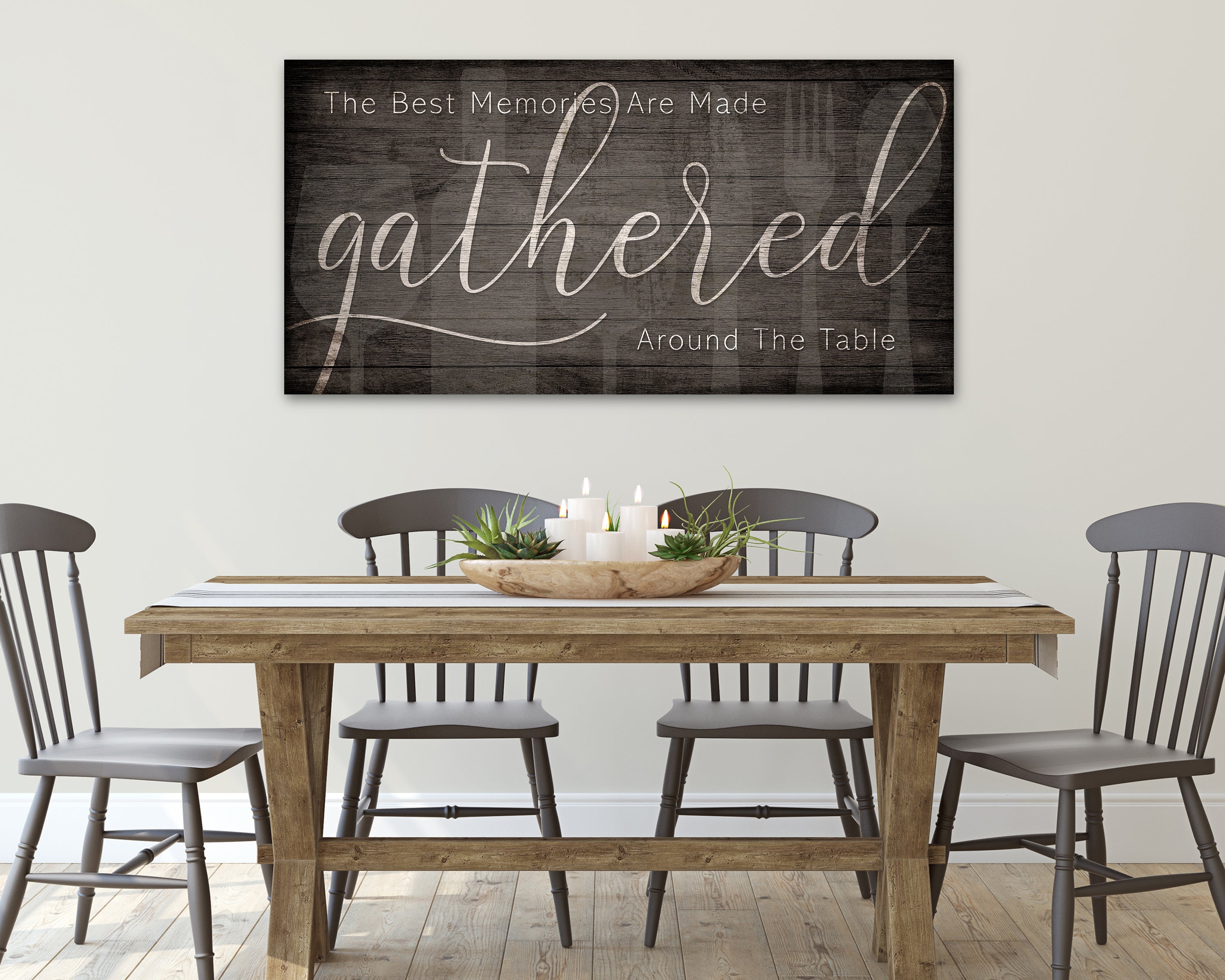 The Best Memories are Made Gathered Around the Table Sign