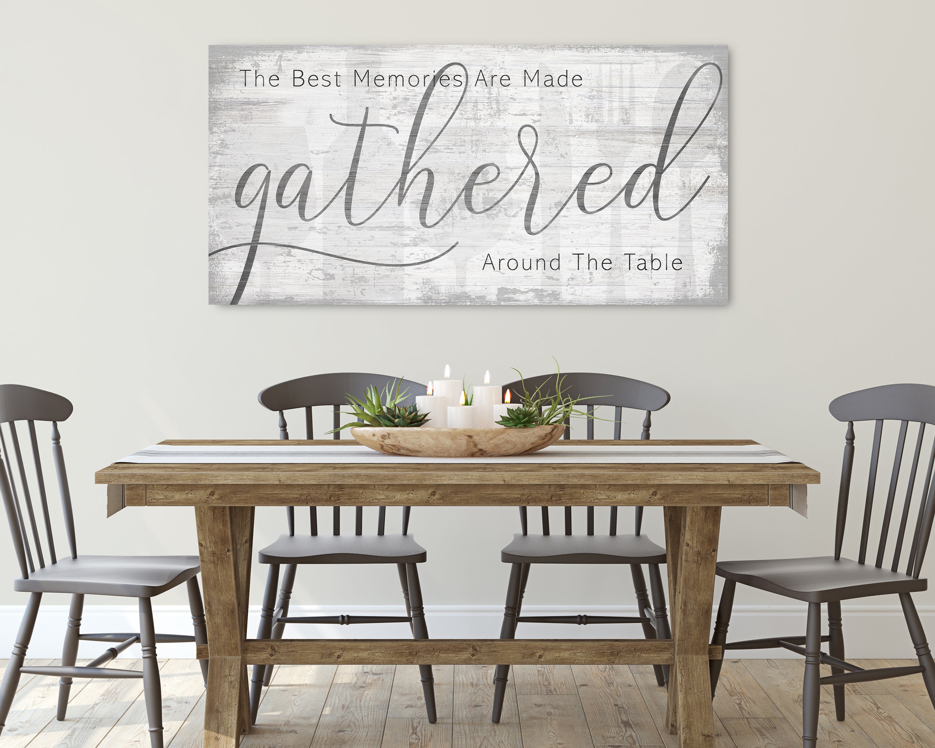 The Best Memories are Made Gathered Around the Table Sign