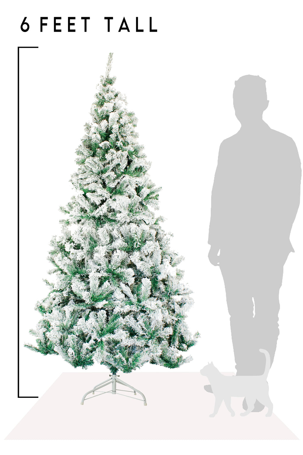 Perfect Holiday Snow Flocked Christmas Tree 4’-7’ available