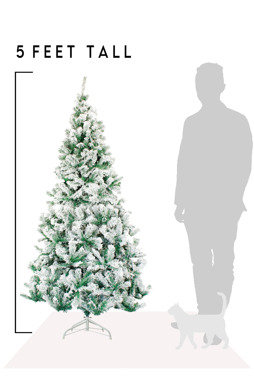 Perfect Holiday Snow Flocked Christmas Tree 4’-7’ available