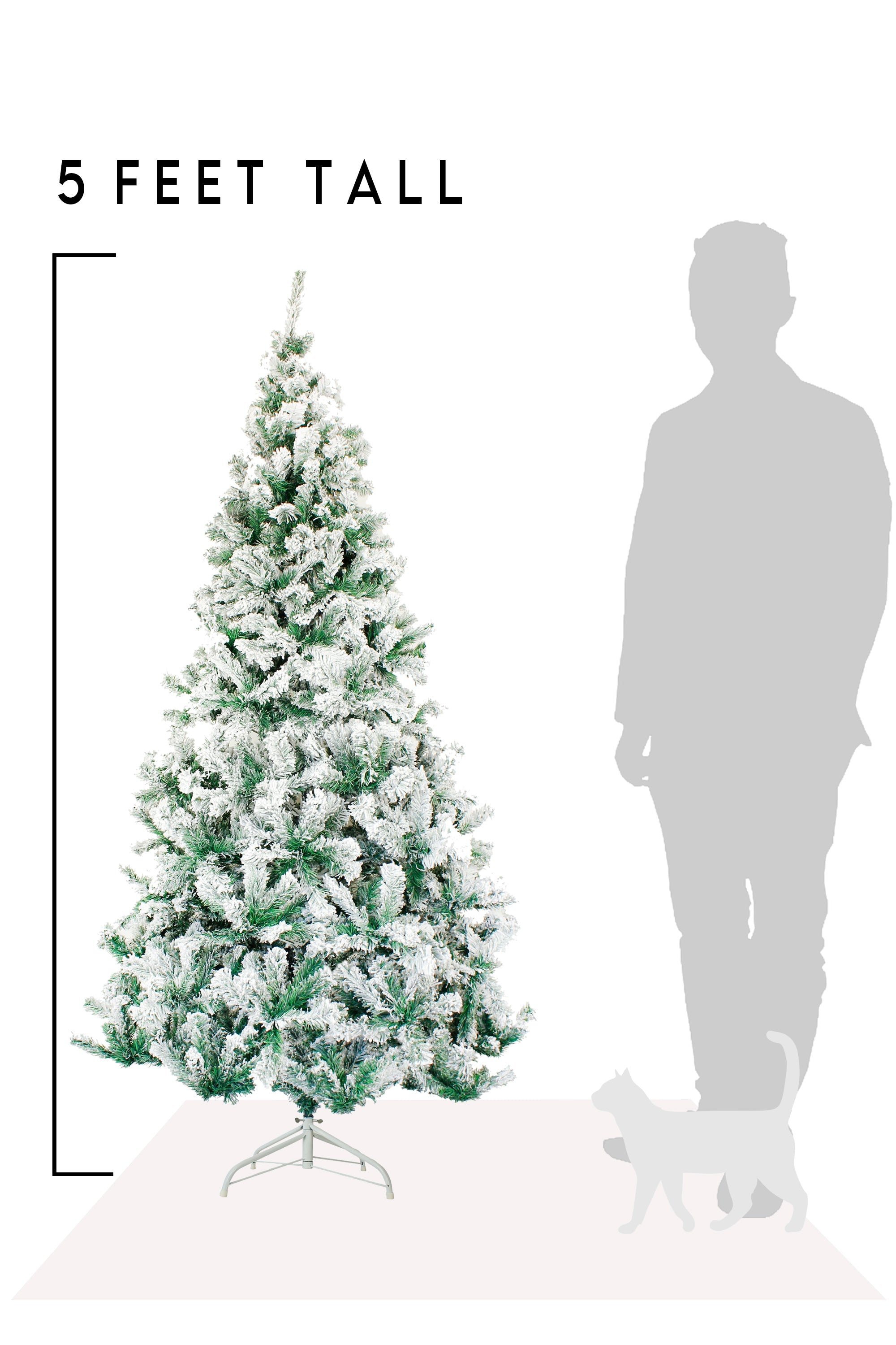 Perfect Holiday Snow Flocked Christmas Tree 4’-7’ available