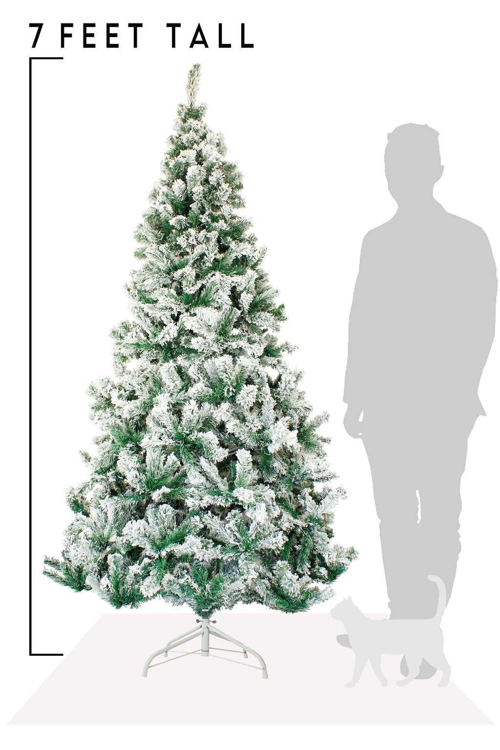 Perfect Holiday Snow Flocked Christmas Tree 4’-7’ available