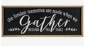 Gather Around the Table Framed Wall Sign (32" x 12")