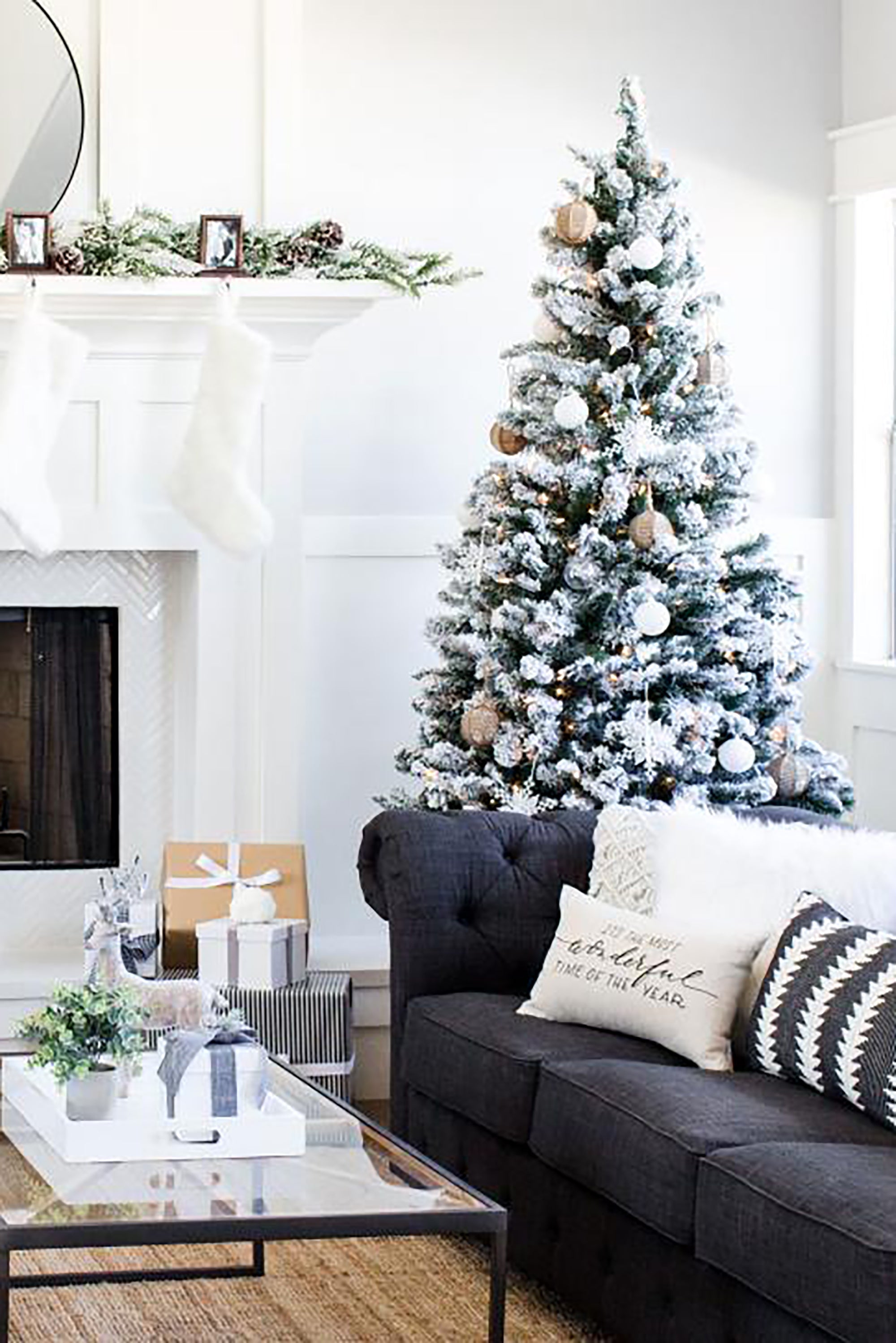 Perfect Holiday Snow Flocked Christmas Tree 4’-7’ available