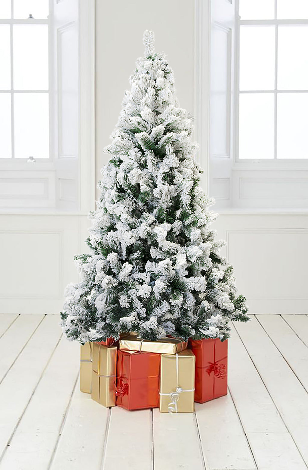 Perfect Holiday Snow Flocked Christmas Tree 4’-7’ available