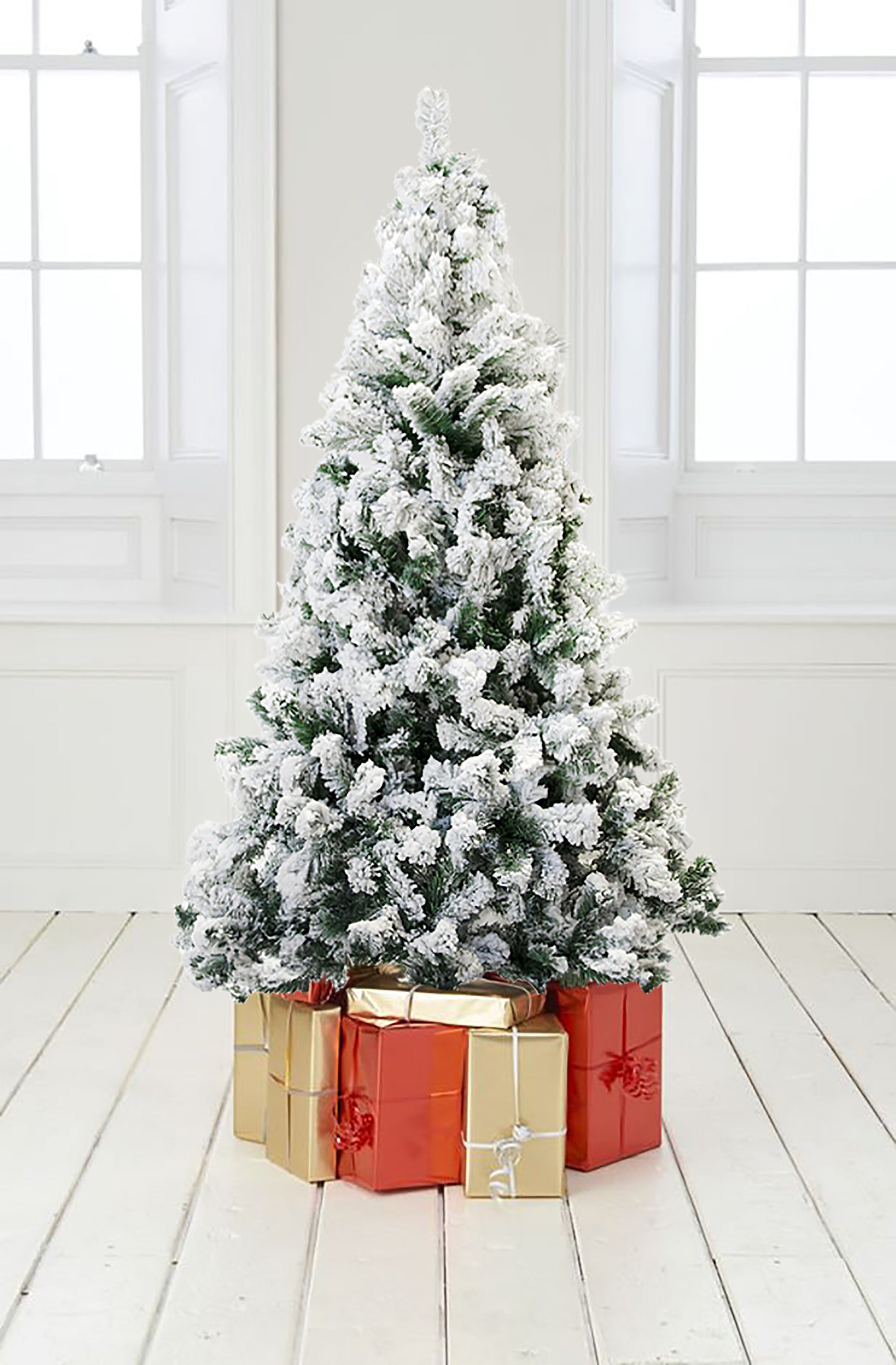 Perfect Holiday Snow Flocked Christmas Tree 4’-7’ available