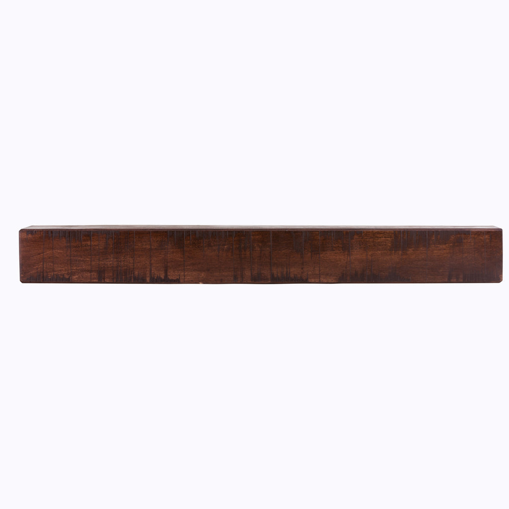Rustic Poplar Fireplace Mantel Shelf