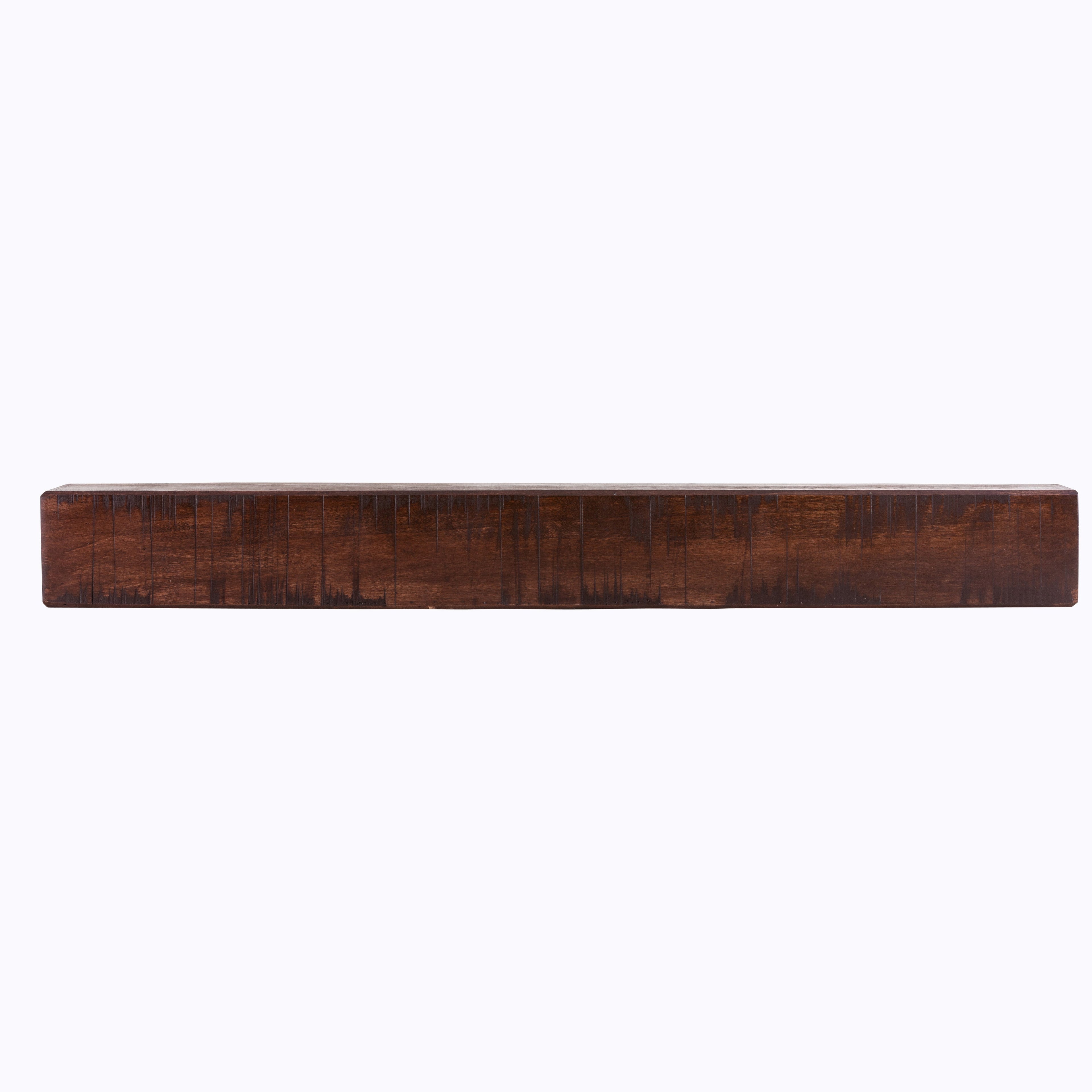 Rustic Poplar Fireplace Mantel Shelf