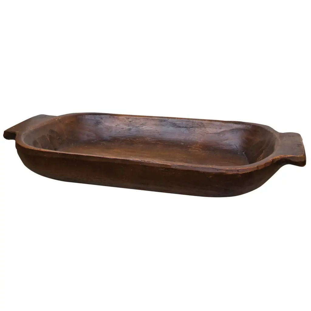 Treenware Dough Bowl for Rustic Farmhouse Decorating
