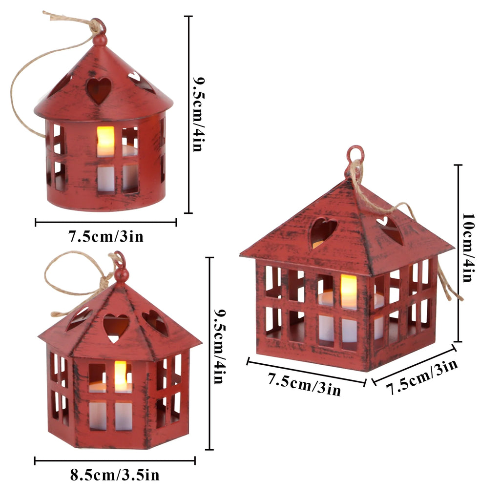 6 Pcs Small Candle Lanterns