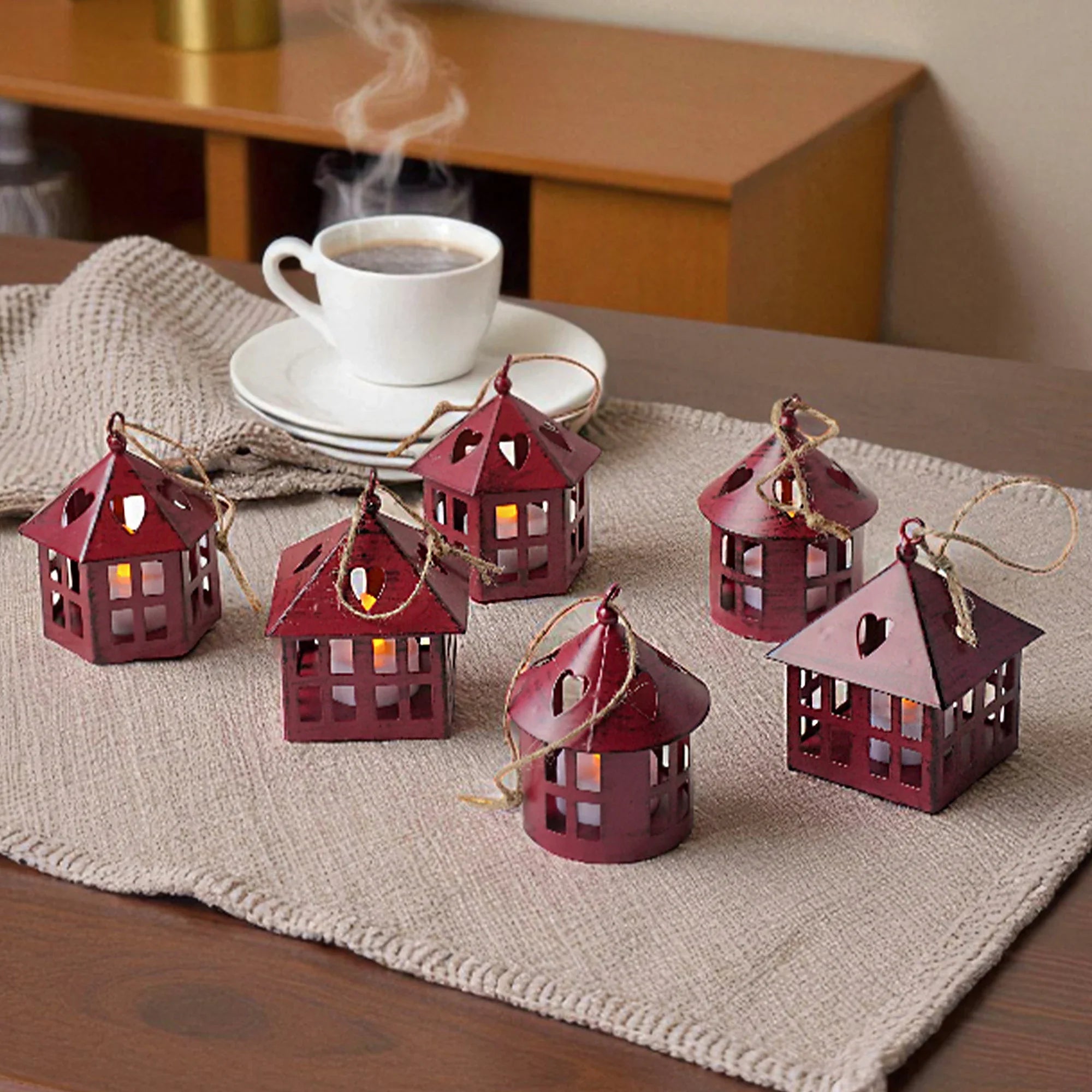 6 Pcs Small Candle Lanterns