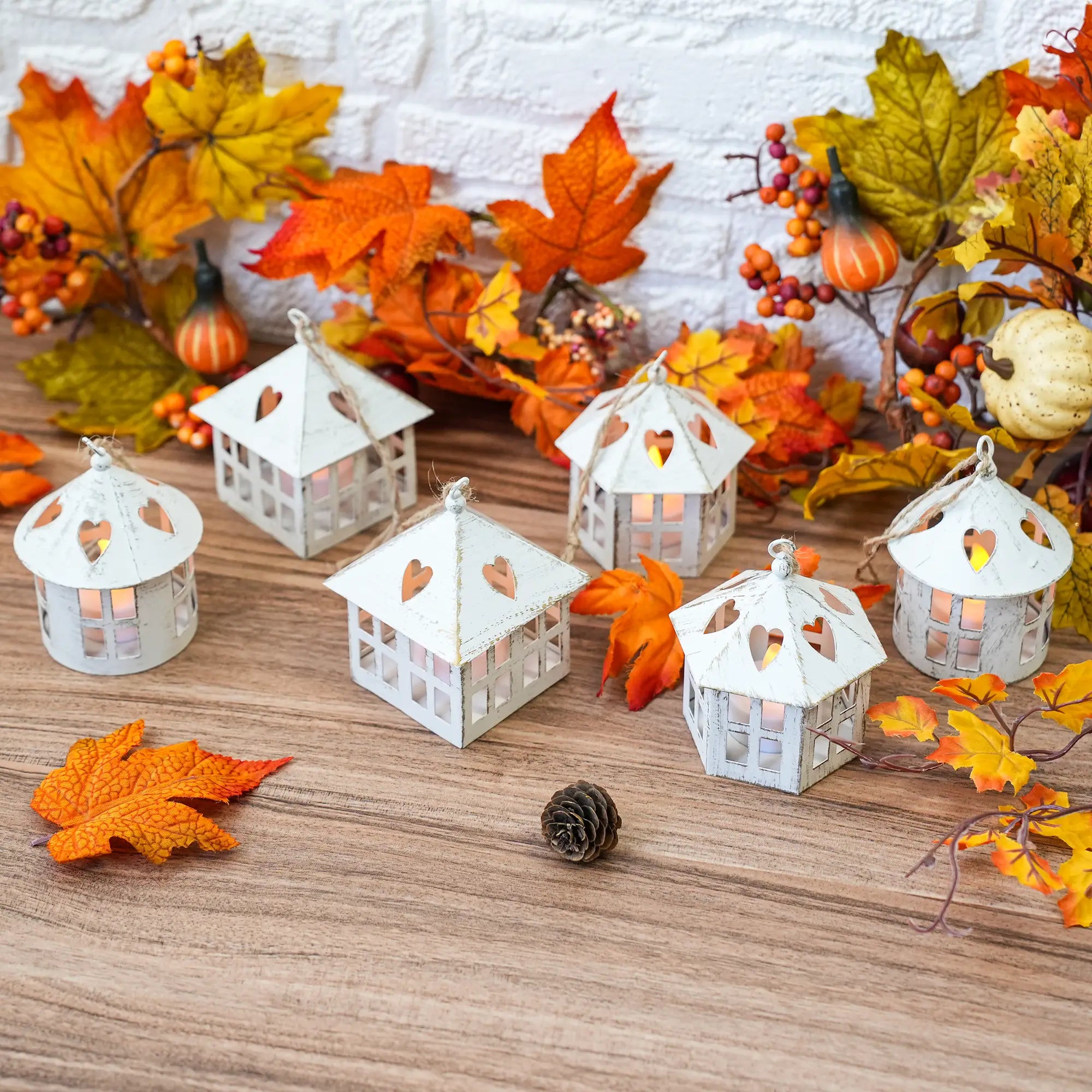6 Pcs Small Candle Lanterns
