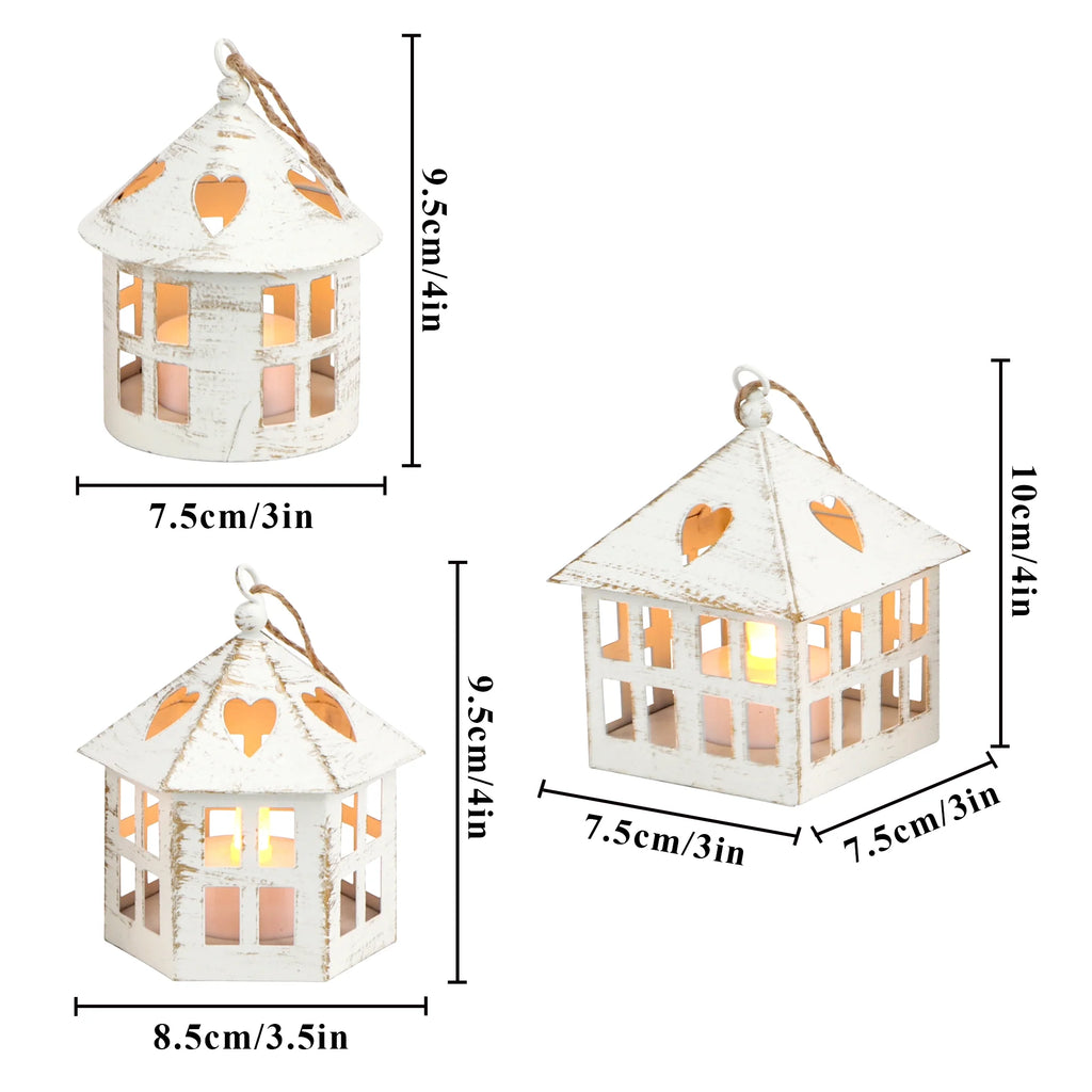 6 Pcs Small Candle Lanterns