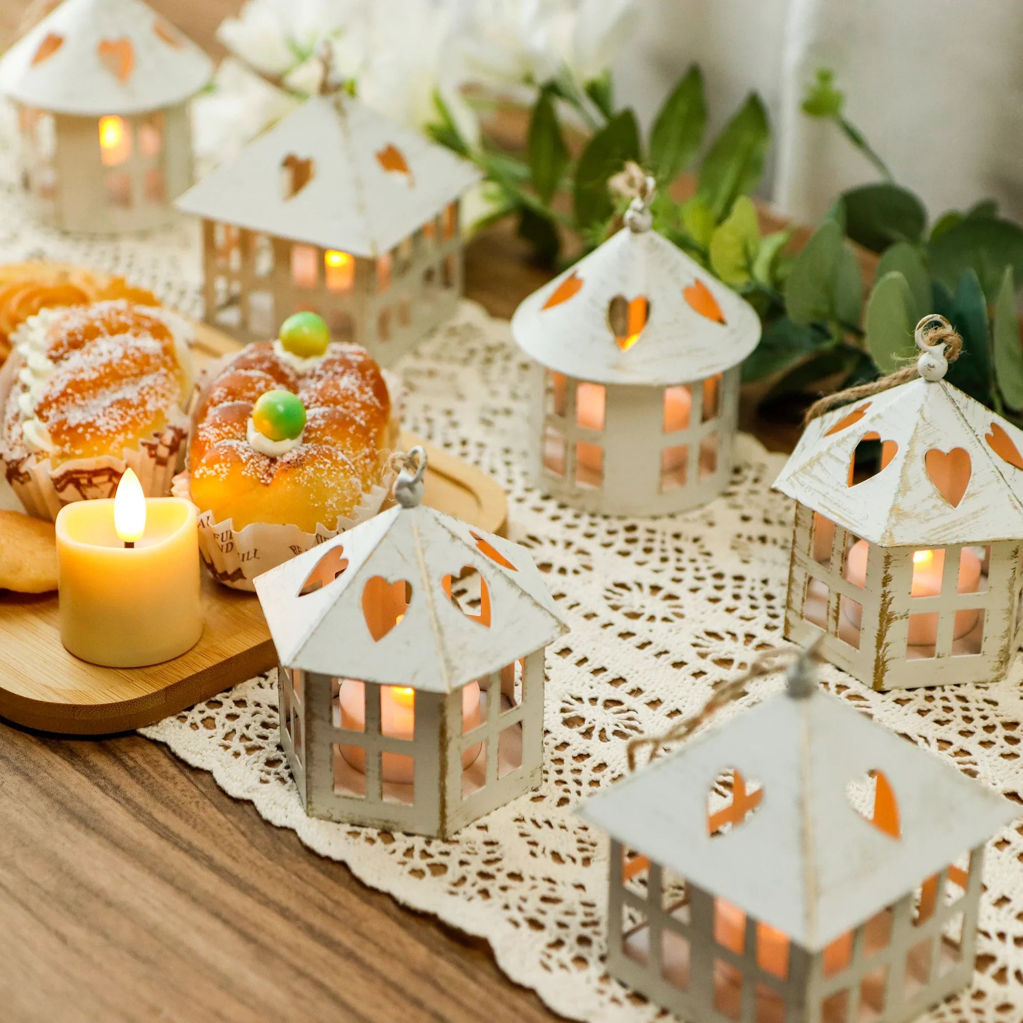 6 Pcs Small Candle Lanterns