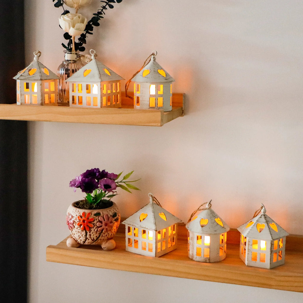 6 Pcs Small Candle Lanterns